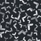 Grey Swiss army knife icon isolated seamless pattern on black background. Multi-tool, multipurpose penknife