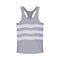 Grey Tank Top or Sleeveless Sport Shirt as Male Clothing Item Vector Illustration