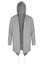 Grey tracksuit unzipped with hood