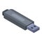 Grey usb flash icon, isometric style