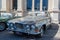 Grey vintage Jaguar at Motorclassica