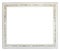 Grey wide carved wooden picture frame