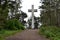 Greywacke rock Sunrise Easter Cross on Mt Davidson San Francisco, 5.