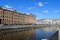 The Griboyedov canal embankment in St.Petersburg