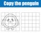 Grid copy children educational drawing game