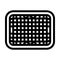 grid cricket accessory line icon vector illustration