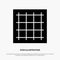 Grid, Graph, Drawing, area, software solid Glyph Icon vector