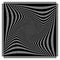 Grid, mesh with deformation, warp effect - Set of two layers of