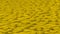 Grid of yellow cubes. Medium shot. 3D computer generated background image