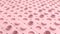 Gridal perforated cube boxes background. Abstract background with stack of pastel pink cubes, 3d rendering