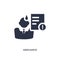 grievance icon on white background. Simple element illustration from human resources concept