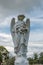 Grieving Angel statue on a family grave