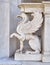 Griffin, mythical creature marble statue