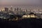 Grifith Observatory and Downtown Los Angeles at Dawn