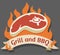 Grill and Barbecue cartoon logo