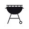 Grill Icon. Roaster BBQ. Charcoal Grill Sign and Symbol. Barbecue.