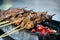 Grill meat Sate, Indonesian food