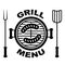 Grill menu symbol