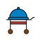 Grill oven appliance isolated icon