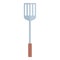 Grill spatula icon cartoon vector. Cook food