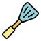 Grill spatula icon vector flat