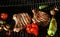 Grill - steak & fresh vegetables