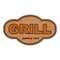 Grill wooden background