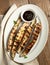 Grilled Asian long eggplant with Hoisin sauce