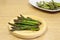 Grilled asparagus cooked