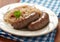 Grilled bavarian sausages with sauerkraut