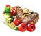 Grilled Beef Steak with Vegetables