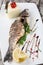 Grilled bream fish