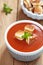 Grilled Cheese Croutons in Roasted Tomato Soup