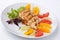 Grilled chicken breast and citrus salad