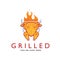 Grilled Chicken Logo for food company or Business