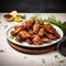 Grilled Chicken Wings On White Plate: Tabletop Photography By Jindrich Styrsky