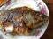 Grilled crucian fish