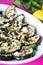 Grilled Eggplant and Goat Cheese with pine nuts ve