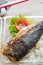 Grilled fish, saba shioyaki