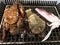 Grilled fresh seafood octopus, Mantis shrimps,crab food background Barbecue