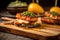 grilled halloumi cheese on cedar plank close-up