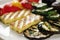 Grilled Halloumi cheese and vegetables