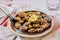 Grilled limpets served with lemon - traditional seafood on Madeira island, Portugal