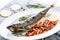 Grilled Mackerel Scomber Fish Healthy Cooked