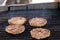 Grilled meat / pork burgers, grill, smoke and light aroma - Cook