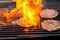 Grilled meat / pork burgers, grill, smoke and light aroma - Cook