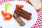 Grilled minced meat sticks