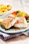 Grilled or oven-baked pollock fillets