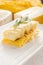 Grilled polenta with cheese