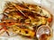 Grilled prawns with spicy seasoning